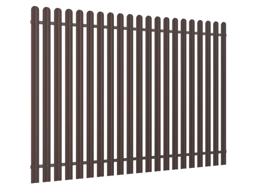 забор из металлического штакетника